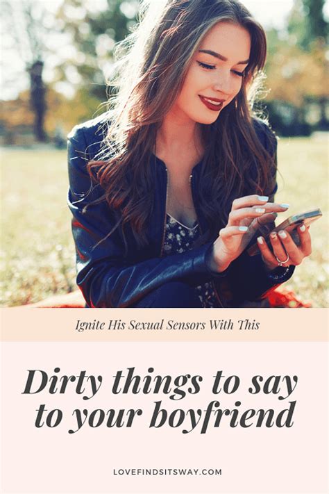 dirty things to say to your boyfriend